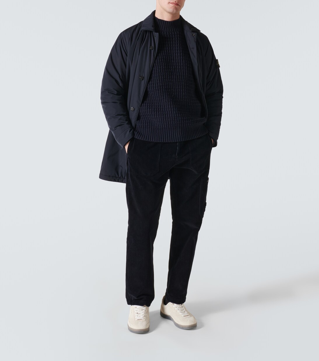 Carcoat Compass aus Twill in Blau - Stone Island | Mytheresa 