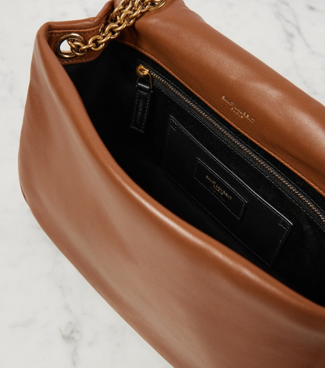 Schultertasche Jamie 4.3 Small aus Leder in Braun - Saint Laurent 
