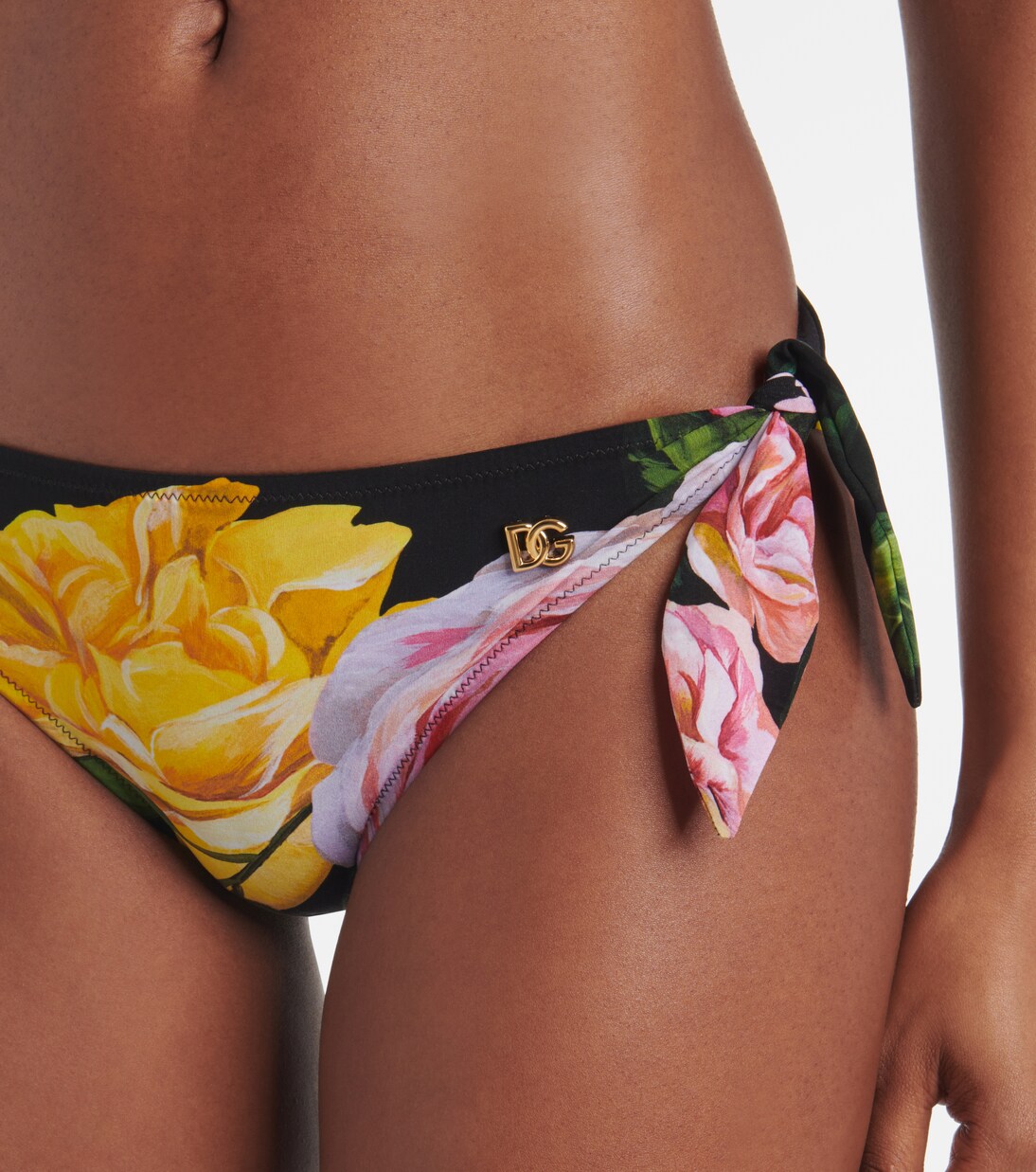 Dolce & Gabbana Girls Floral Print Bikini in Multicolour