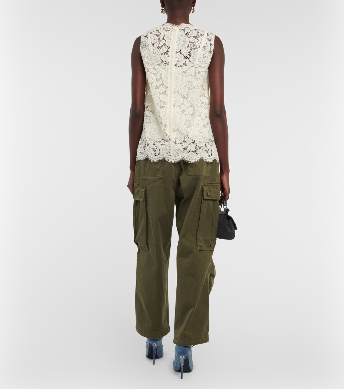 Top aus Spitze in Pink - Dolce Gabbana | Mytheresa