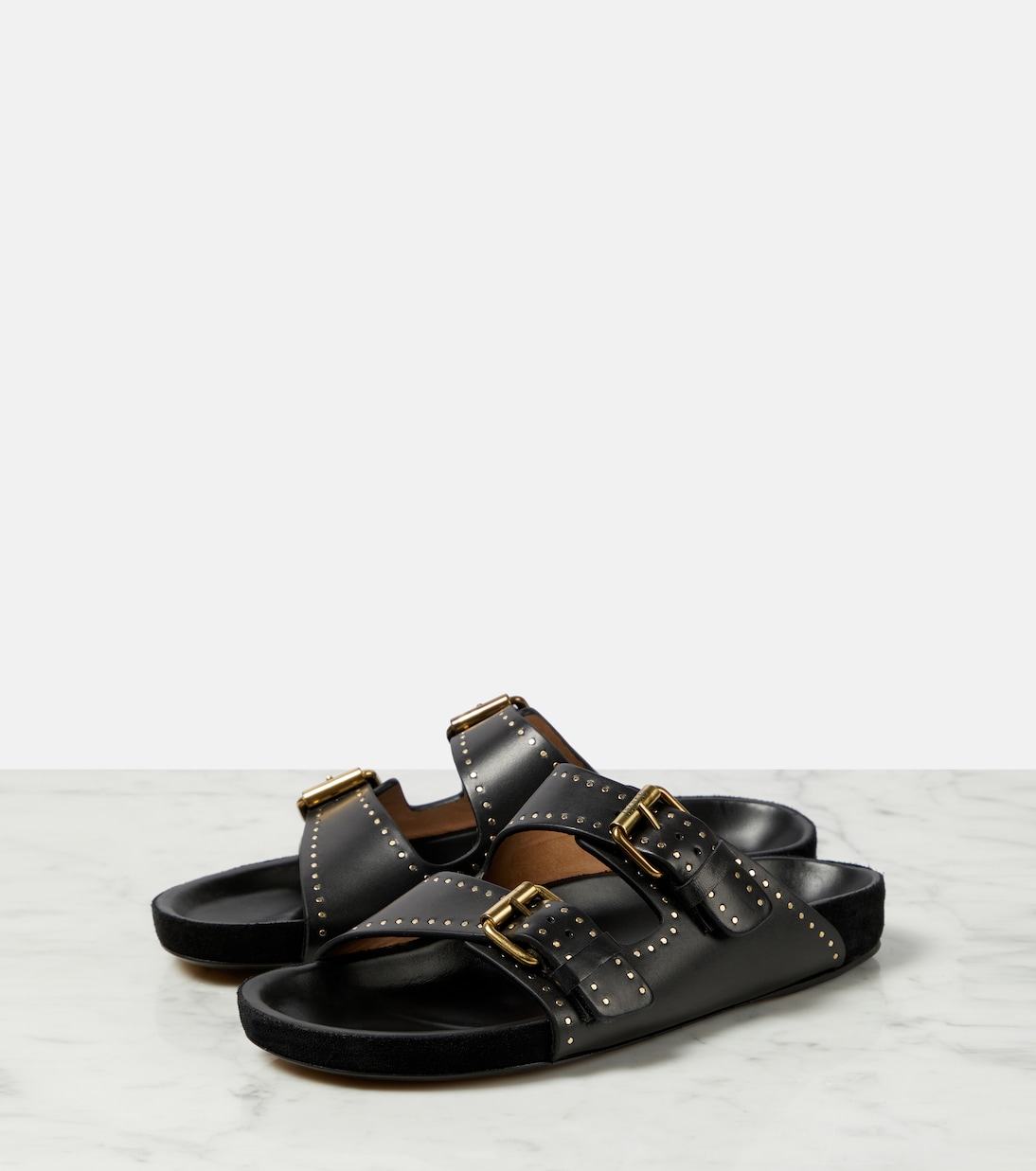 Sandalen Lennyo aus Leder in Schwarz - Isabel Marant | Mytheresa