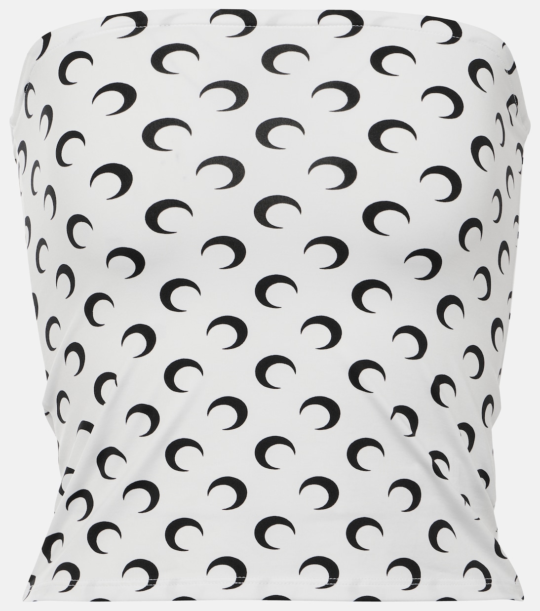 Moon jersey tube top in white - Marine Serre | Mytheresa