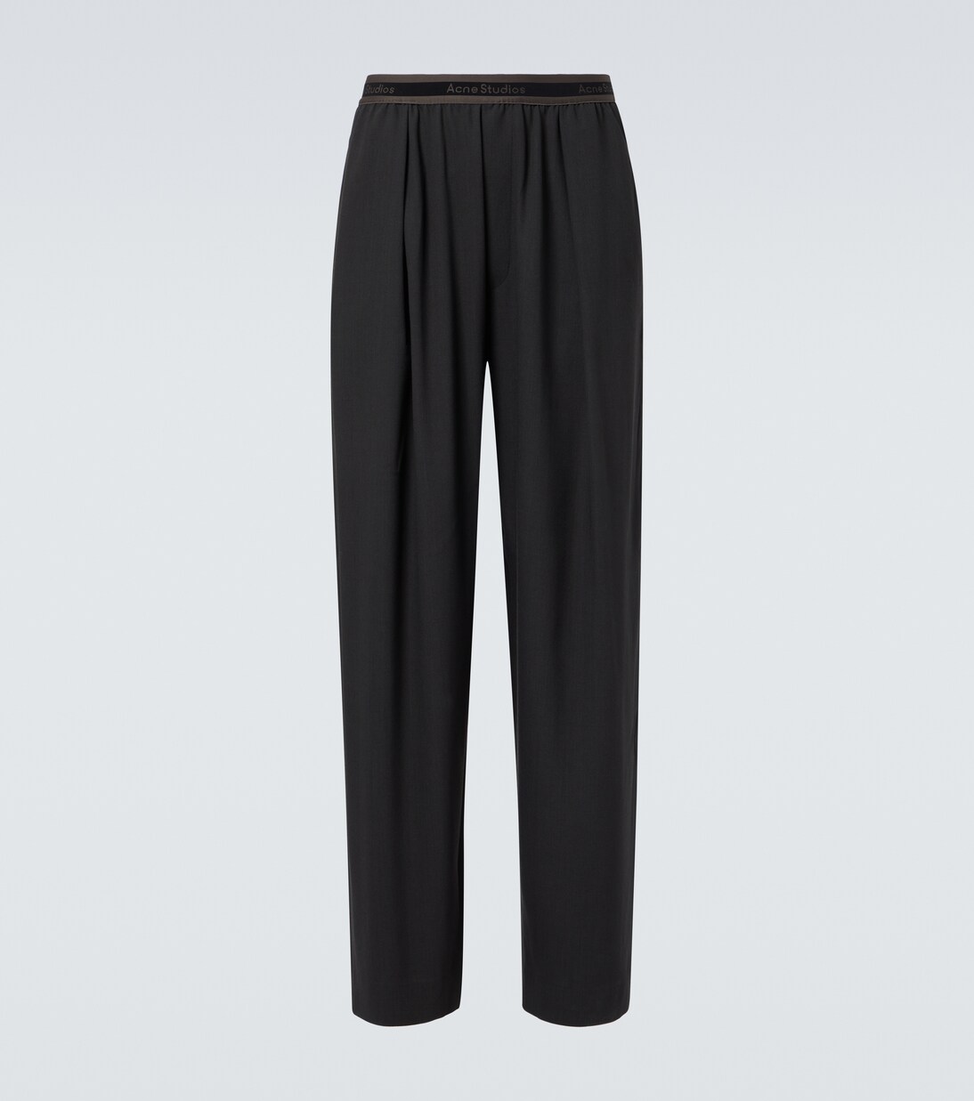 Logo-Patch Wide-Leg Pants