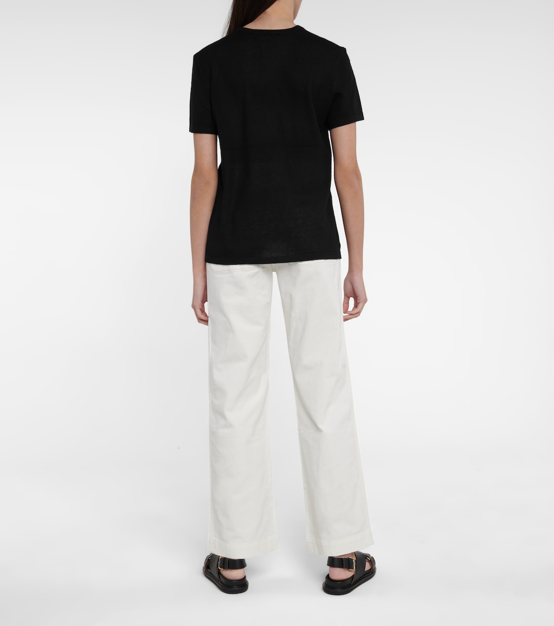 T-Shirt aus Kaschmir in Schwarz - CO | Mytheresa