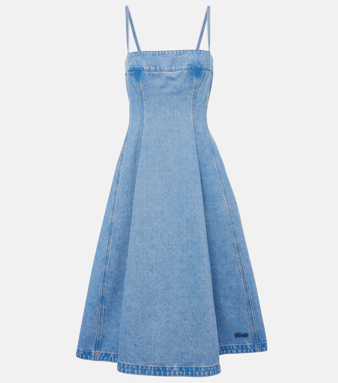 Berry Lt.Denim midi dress