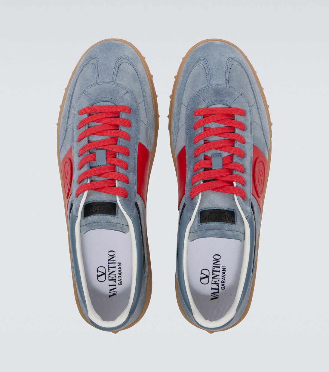 Upvillage Panelled Calf Leather Sneakers Fuchsia main image 0