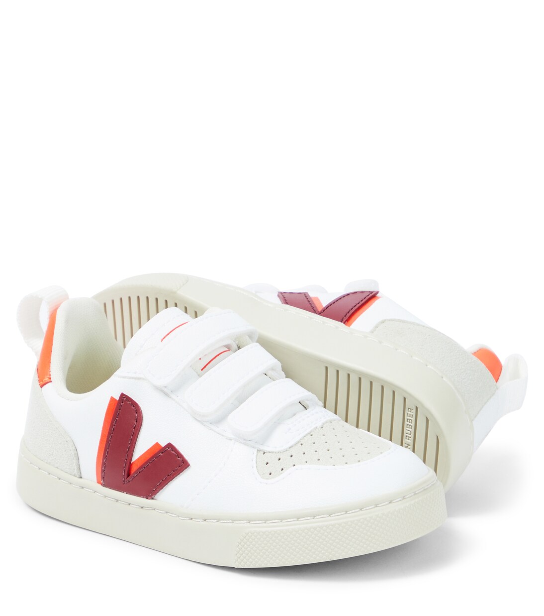 V-10 leather and suede sneakers | Veja Kids