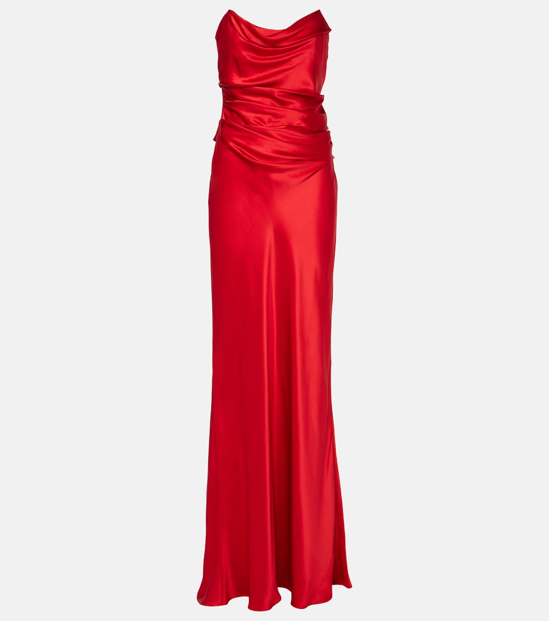 Kyra Corset Satin Gown (Sienna)