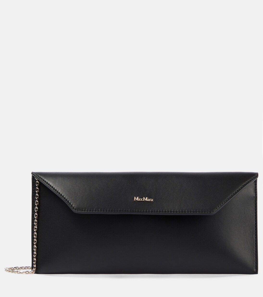 Clutch Envelope aus Leder in Schwarz - Max Mara | Mytheresa