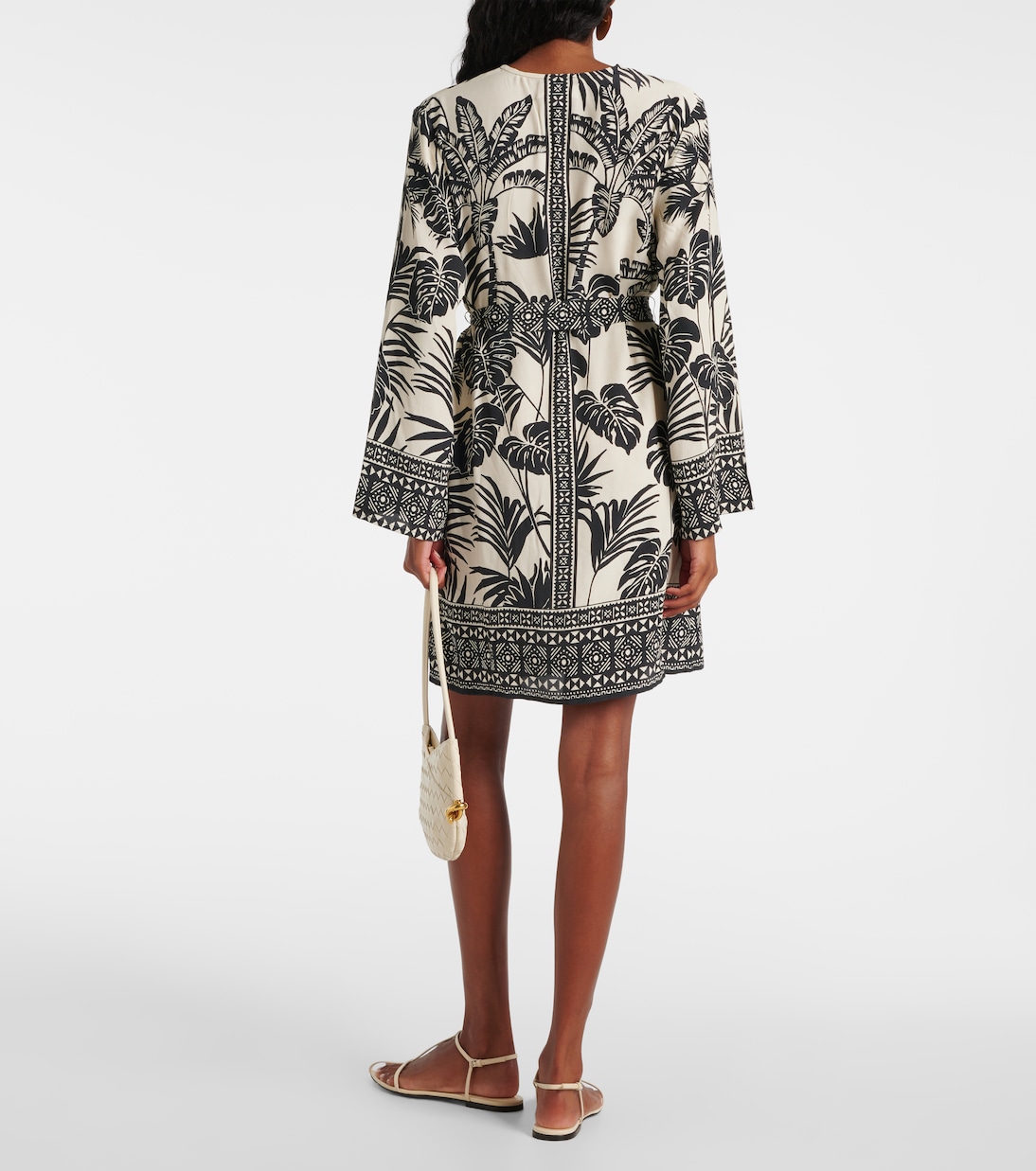 Emella printed minidress in black - Velvet | Mytheresa
