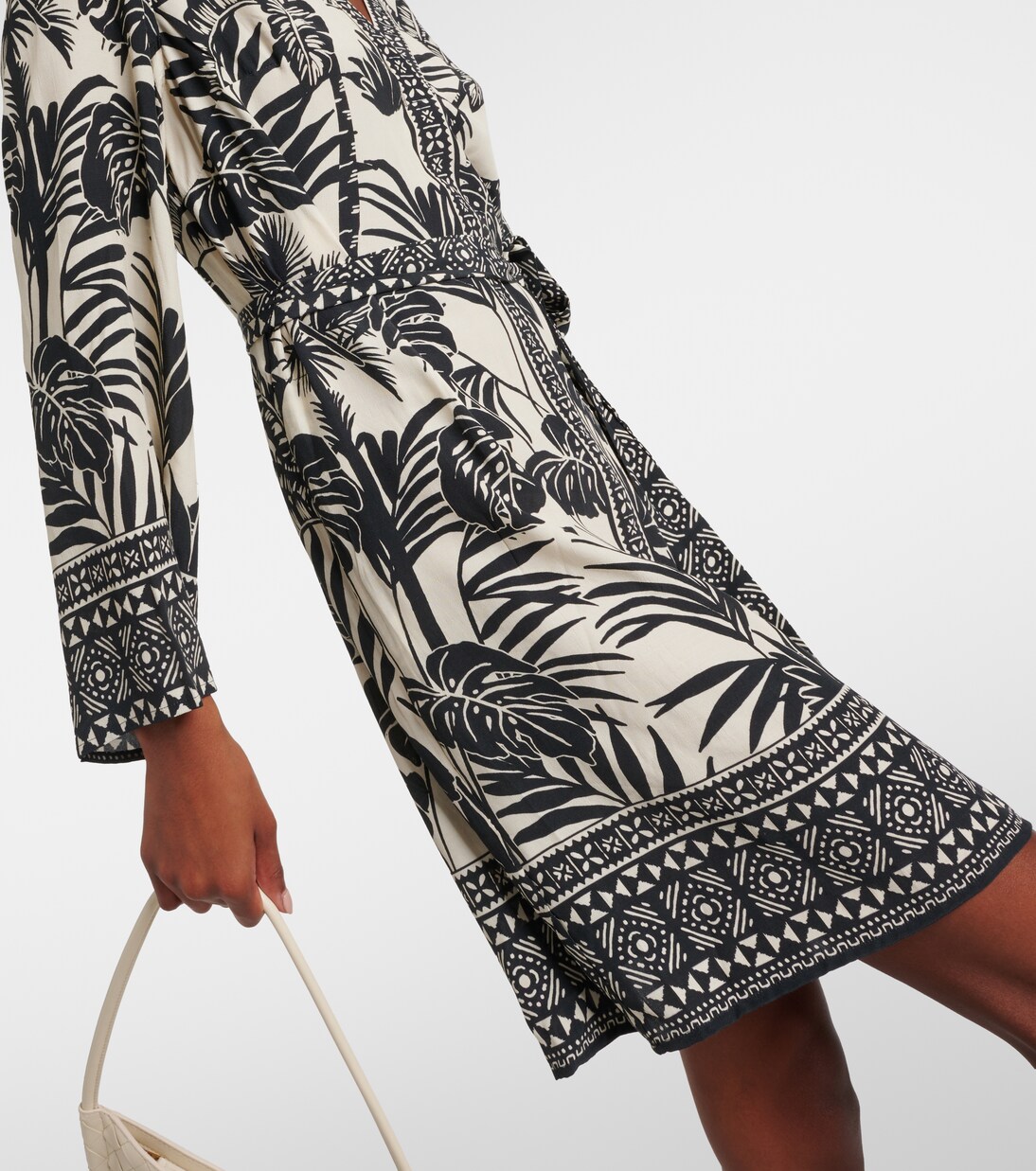 Emella printed minidress in black - Velvet | Mytheresa