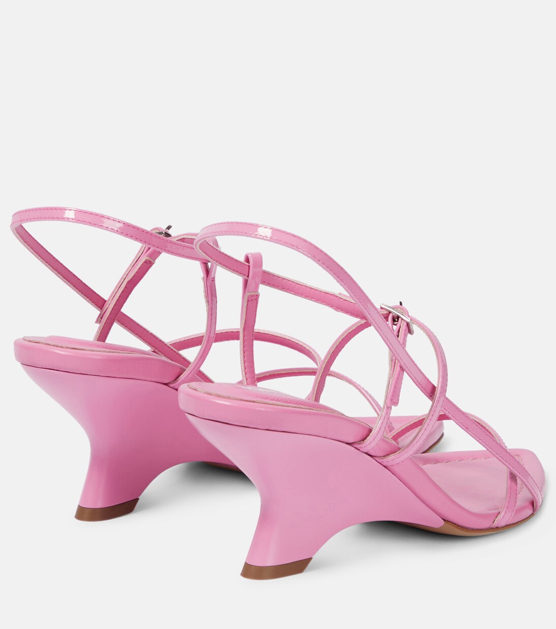Sandales En Cuir Noir Gia Borghini - Pointure 41 - Neuf Sans Emballage D'origine