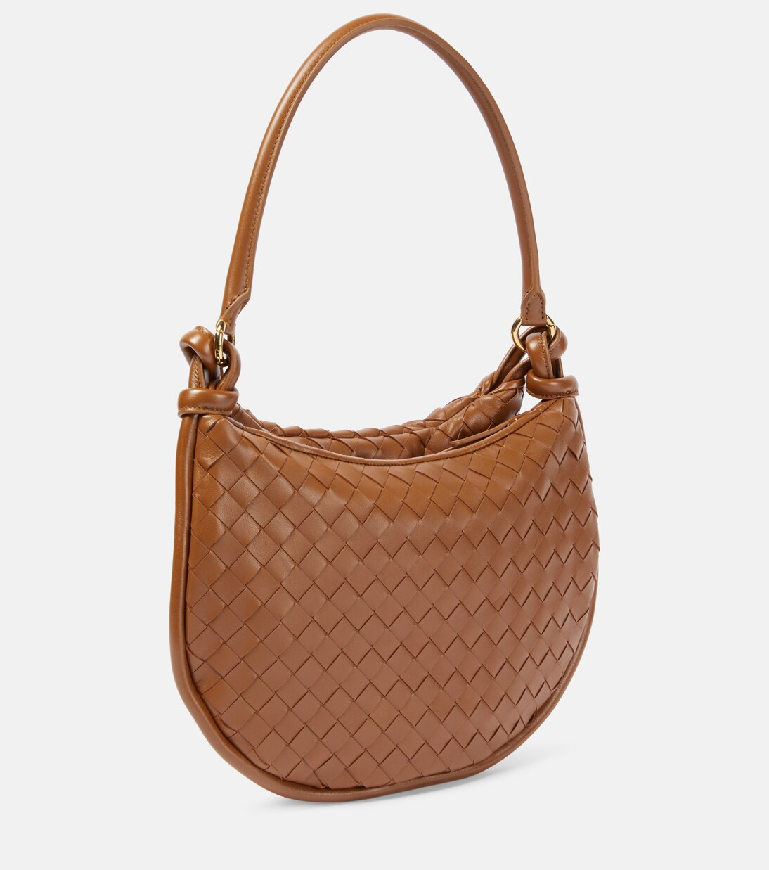 Schultertasche Gemelli Medium aus Leder in Braun - Bottega Veneta  