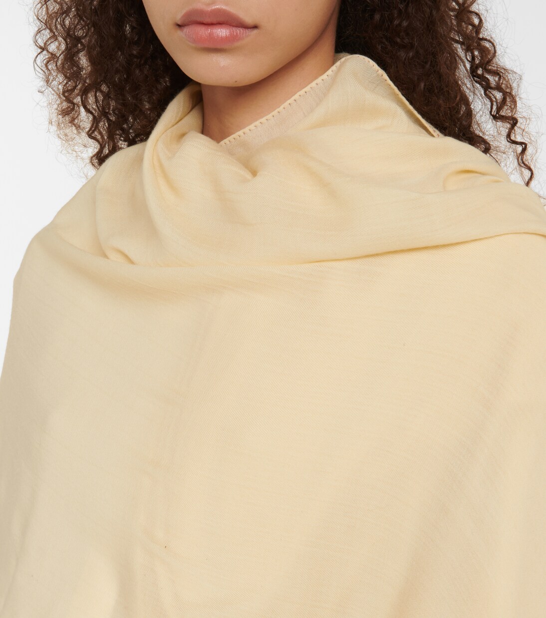 Schal Monia aus Wolle in Gelb - The Row | Mytheresa 