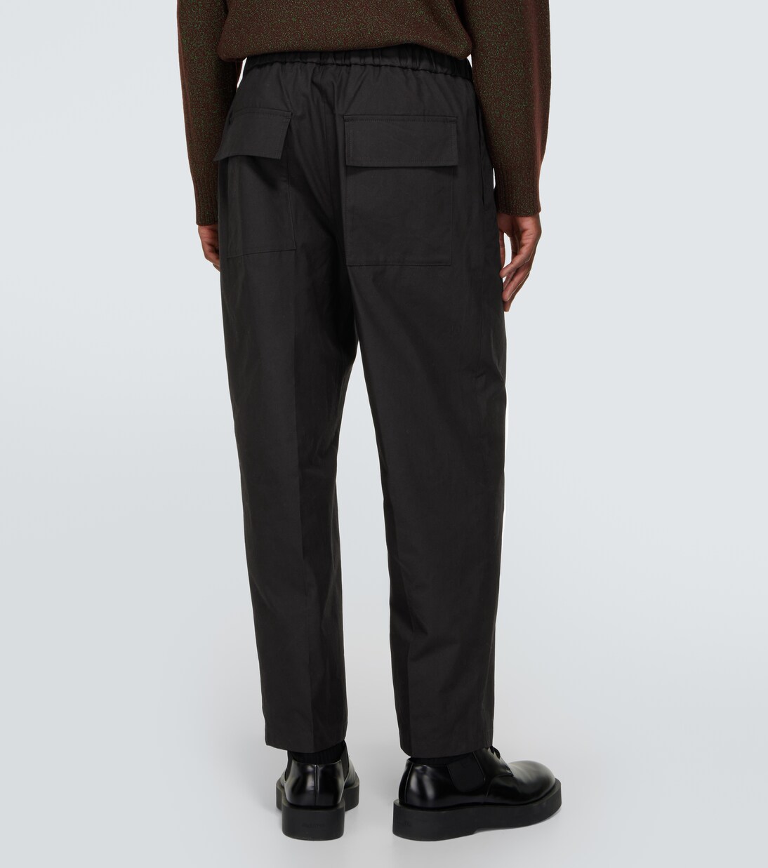 Cotton tapered pants in black - Jil Sander | Mytheresa