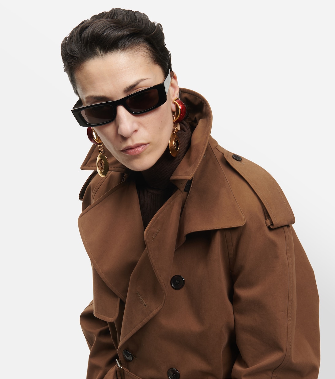 Eckige Sonnenbrille SL 553 in Schwarz - Saint Laurent | Mytheresa