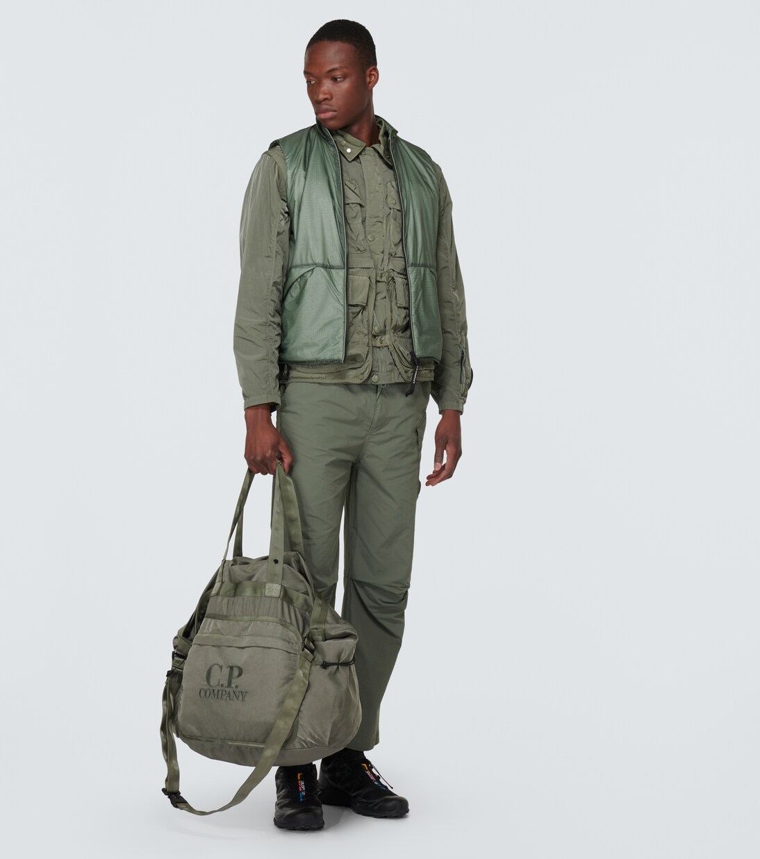 Messenger Bag Nylon B in Grün - C P Company | Mytheresa 