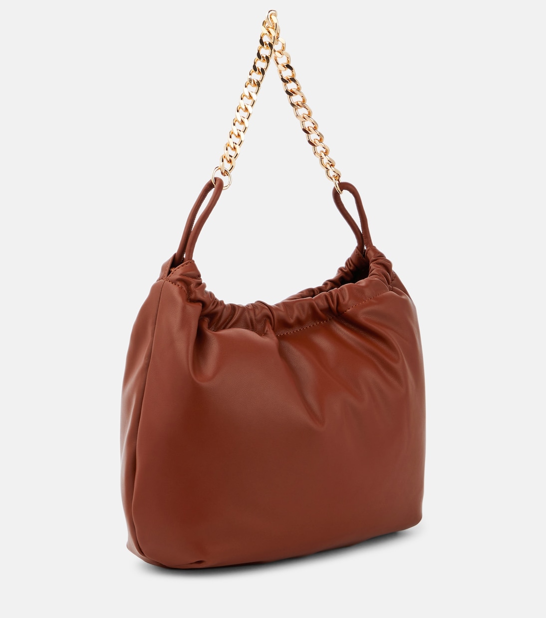 Schultertasche Sac Ninon Mini aus Lederimitat in Braun - A P C 