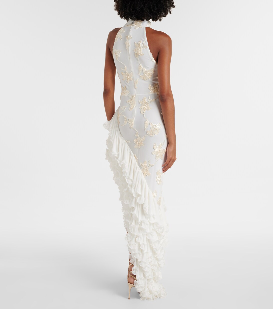 Floral-applique Maxi Dress main image 1
