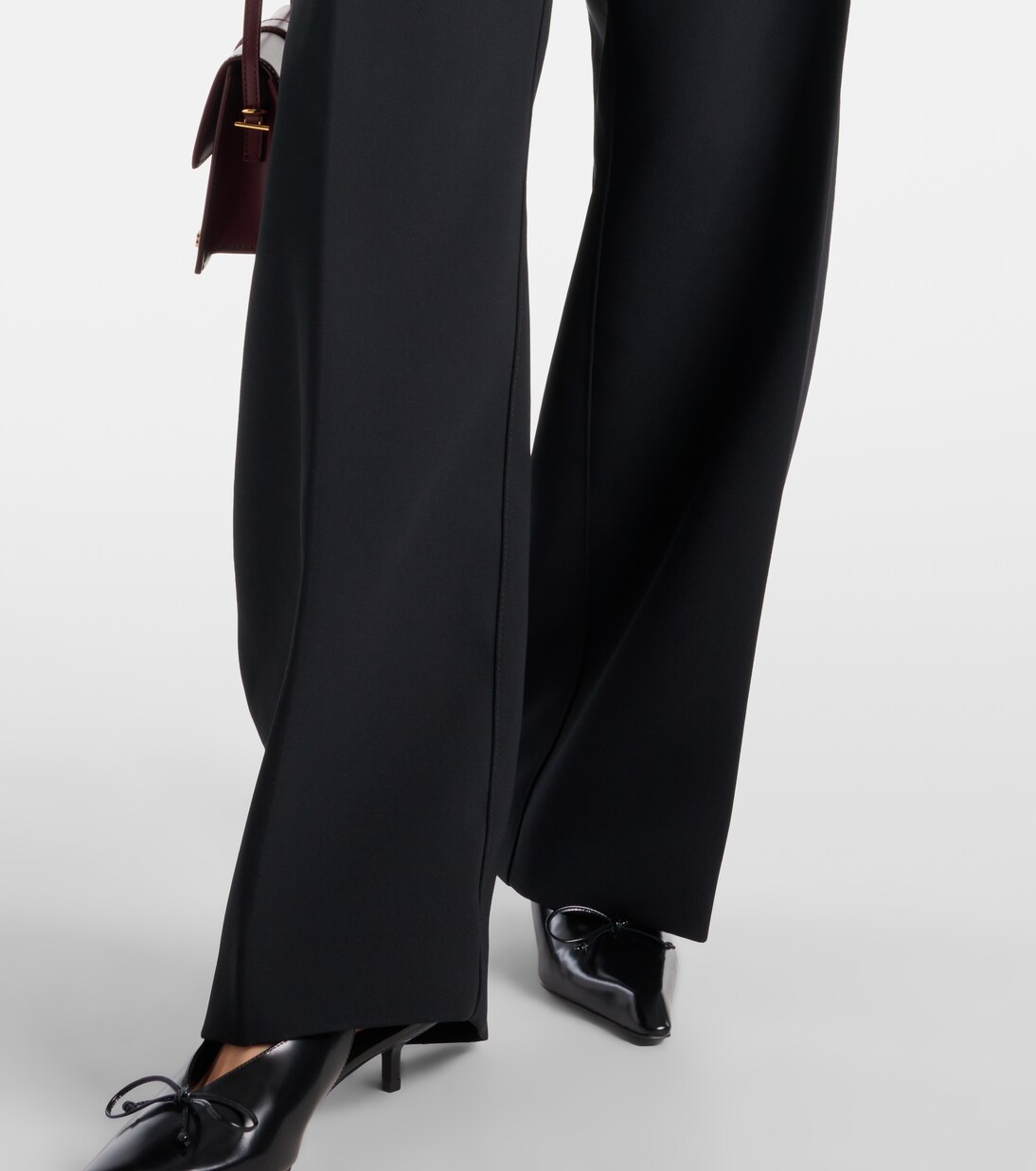 Le Pantalon Ovalo wide-leg pants in black - Jacquemus | Mytheresa