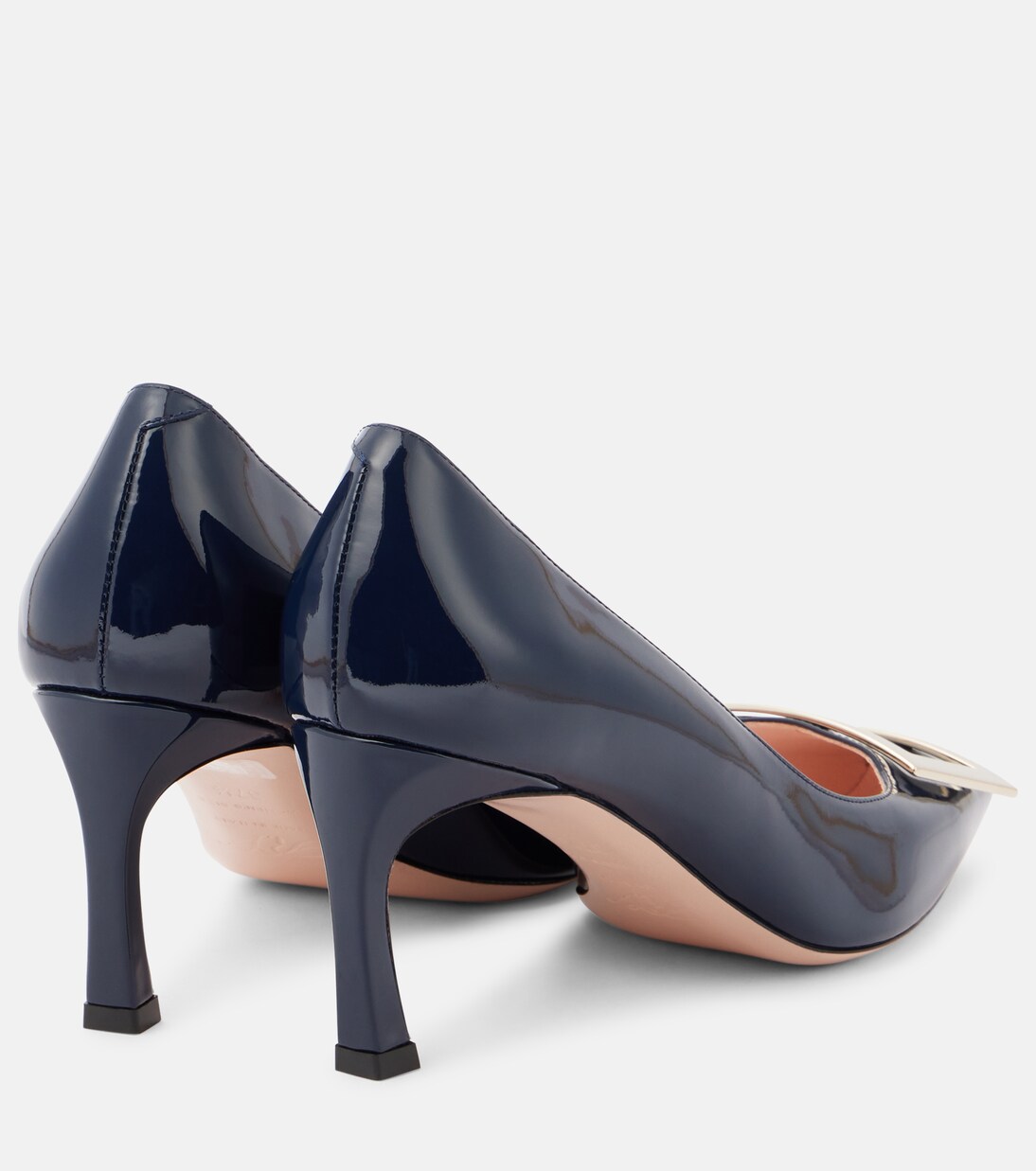 roger vivier blue pumps
