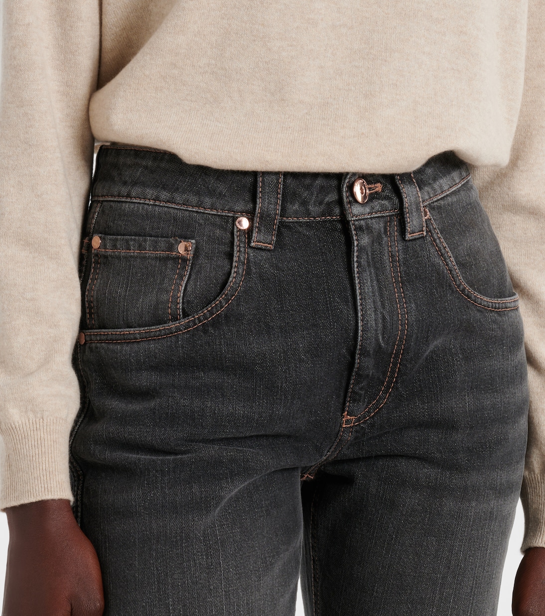 Straight Jeans in Schwarz - Brunello Cucinelli | Mytheresa