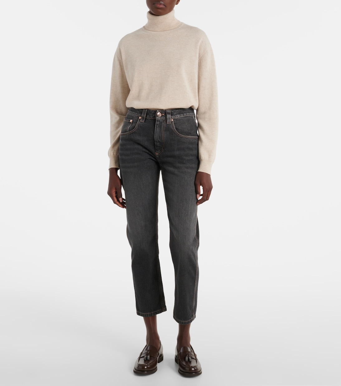 Straight Jeans in Schwarz - Brunello Cucinelli | Mytheresa