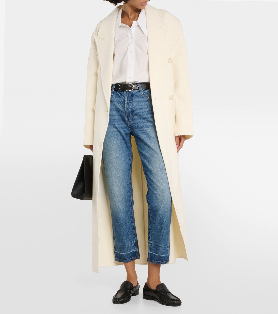 Le Mec high-rise straight jeans in blue - Frame | Mytheresa