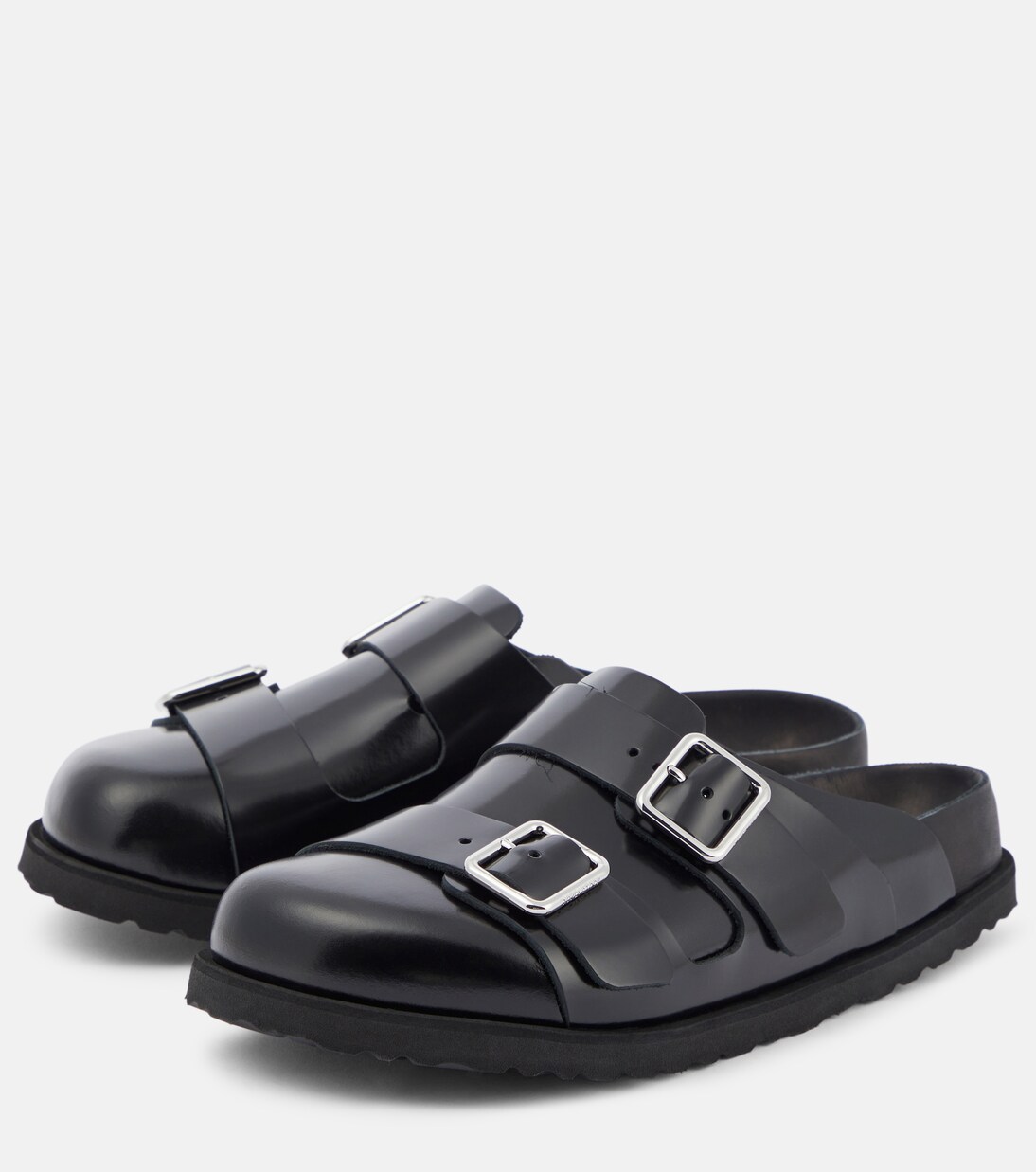 Slippers 222 West aus Leder in Schwarz - Birkenstock 1774 | Mytheresa