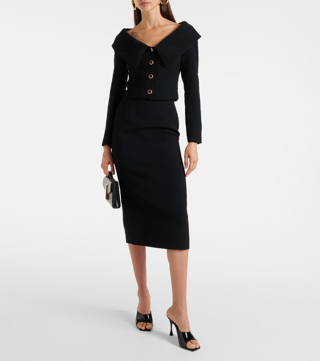 Alessandra Rich Alessandra Rich Maxi Wool Skirt main image 0