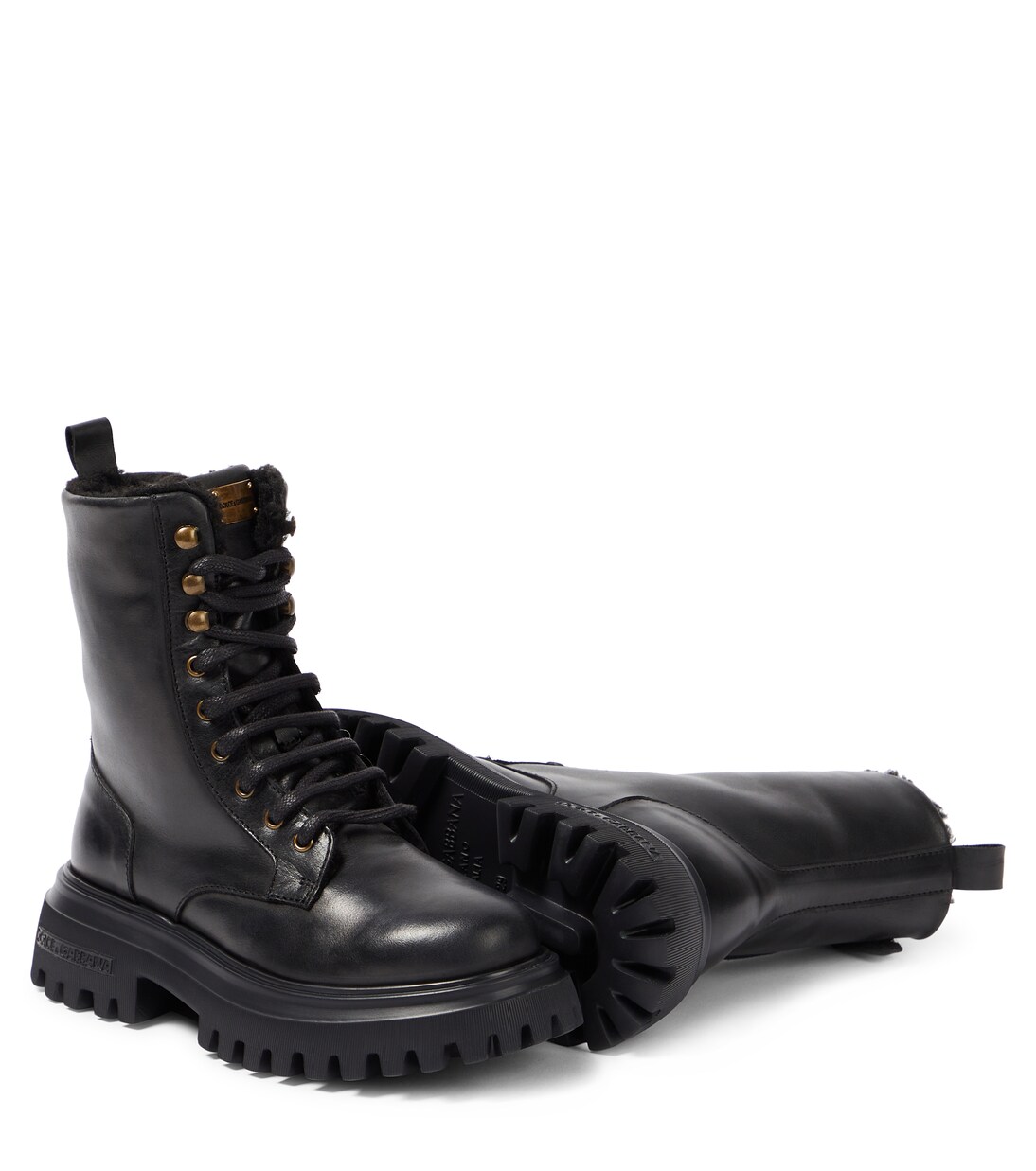 dolce gabbana combat boots