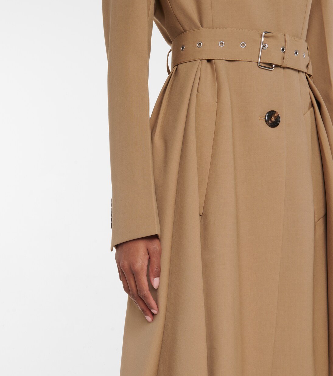 Mantel aus Schurwolle in Beige - Prada | Mytheresa
