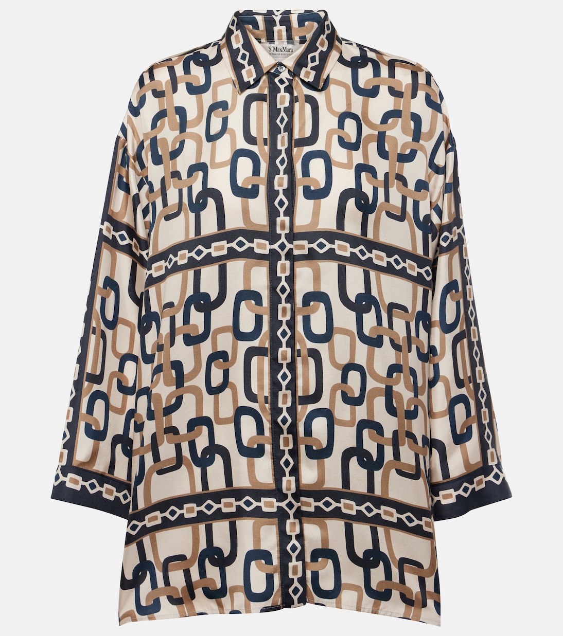 Adria printed silk shirt in multicoloured S Max Mara Mytheresa