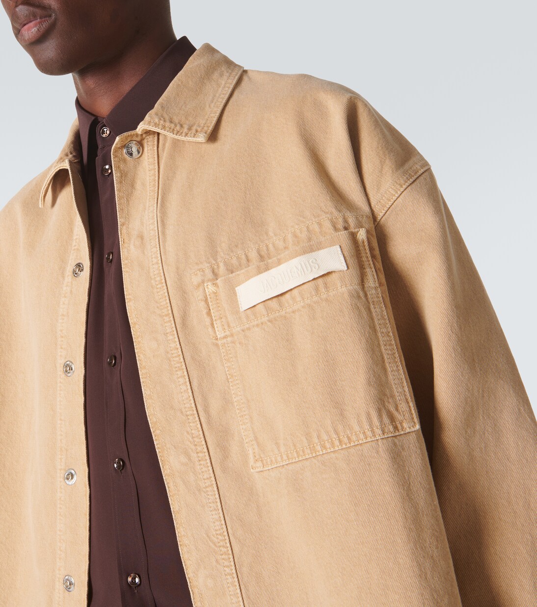 La Chemise De Nimes denim overshirt in beige - Jacquemus | Mytheresa 