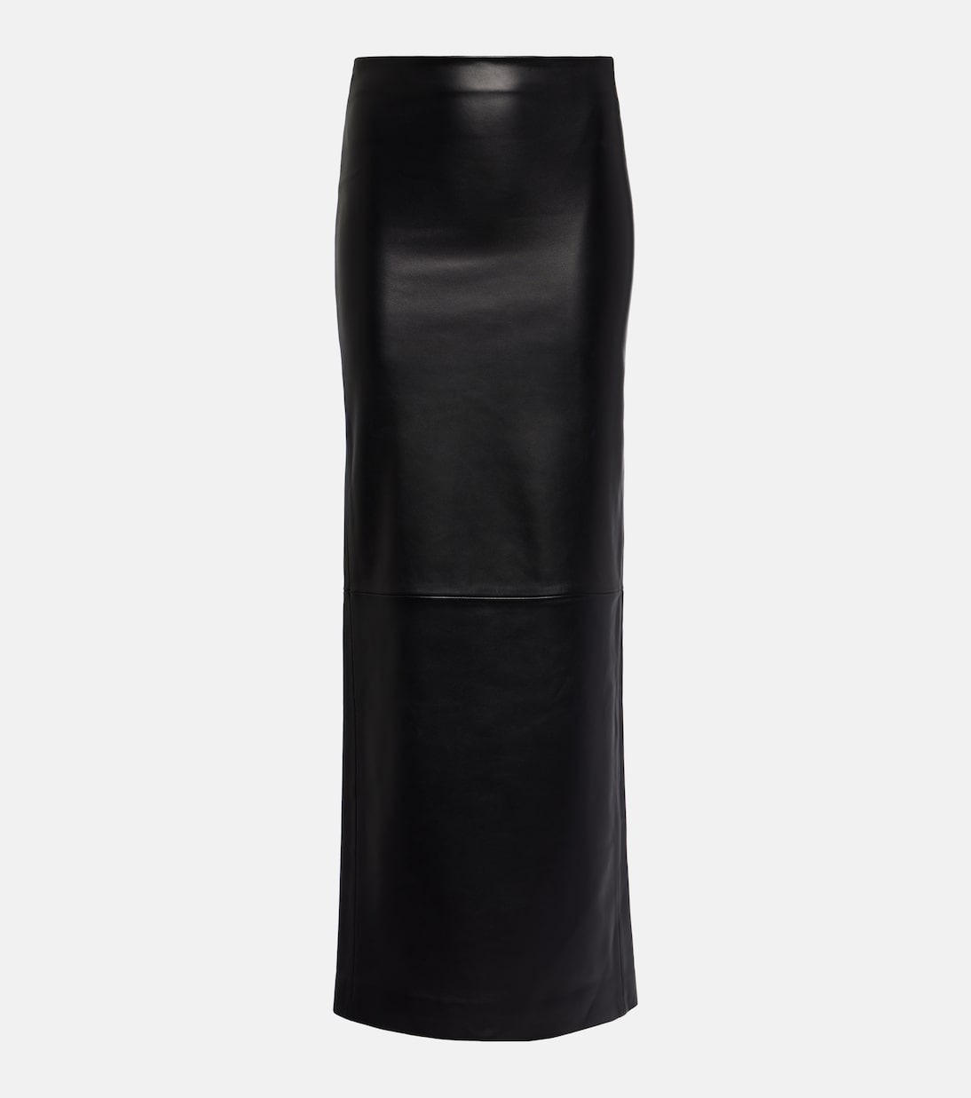 Low-rise leather maxi skirt in black - Monot | Mytheresa 