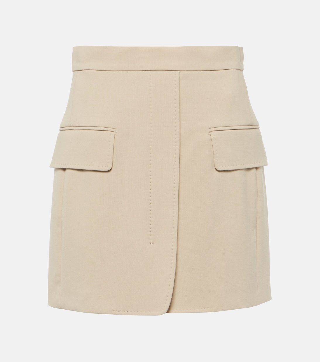 Minirock Nuoro aus einem Wollgemisch in Beige - Max Mara | Mytheresa