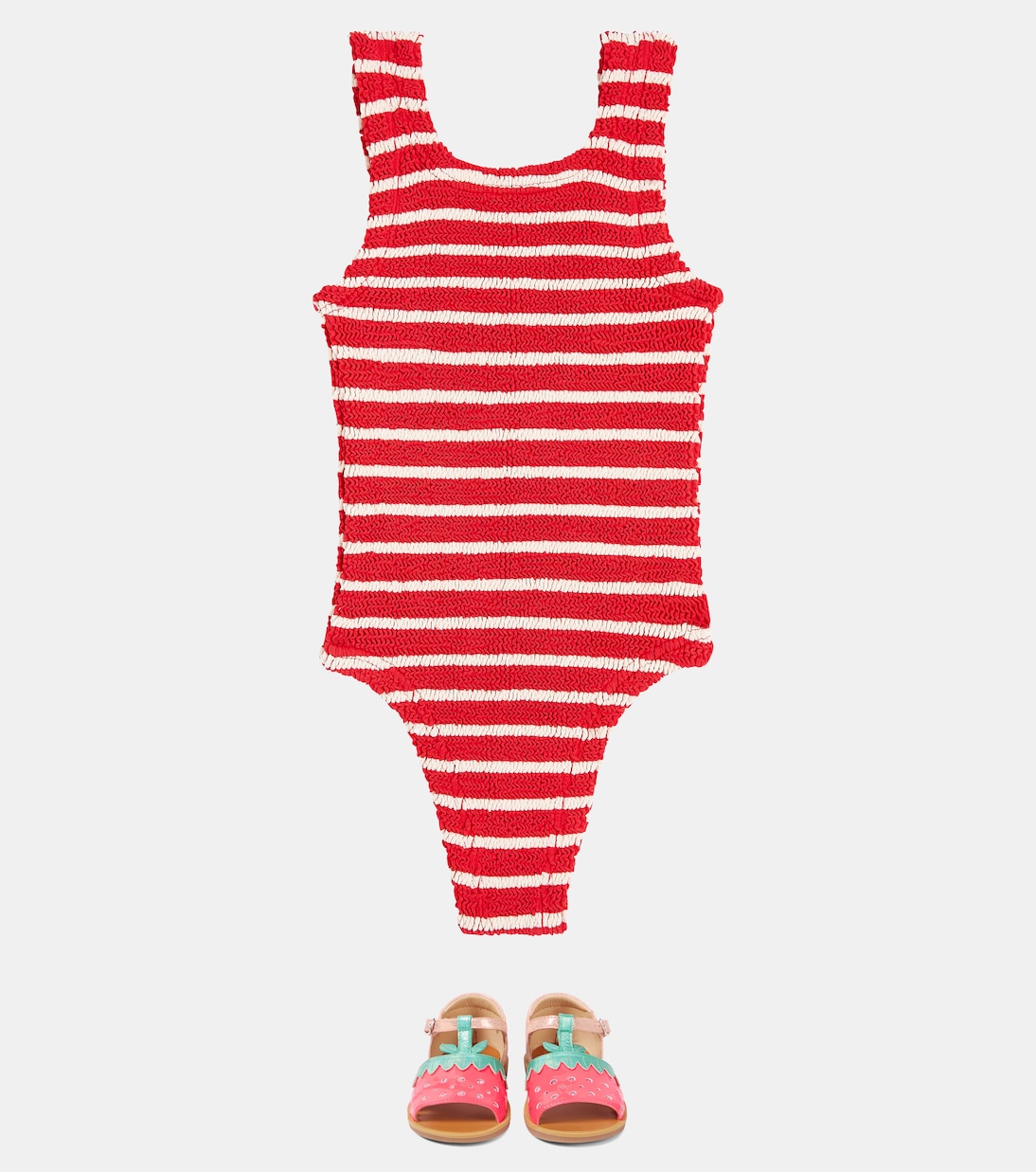 Baby Alva bow-detail swimsuit | Hunza G Kids