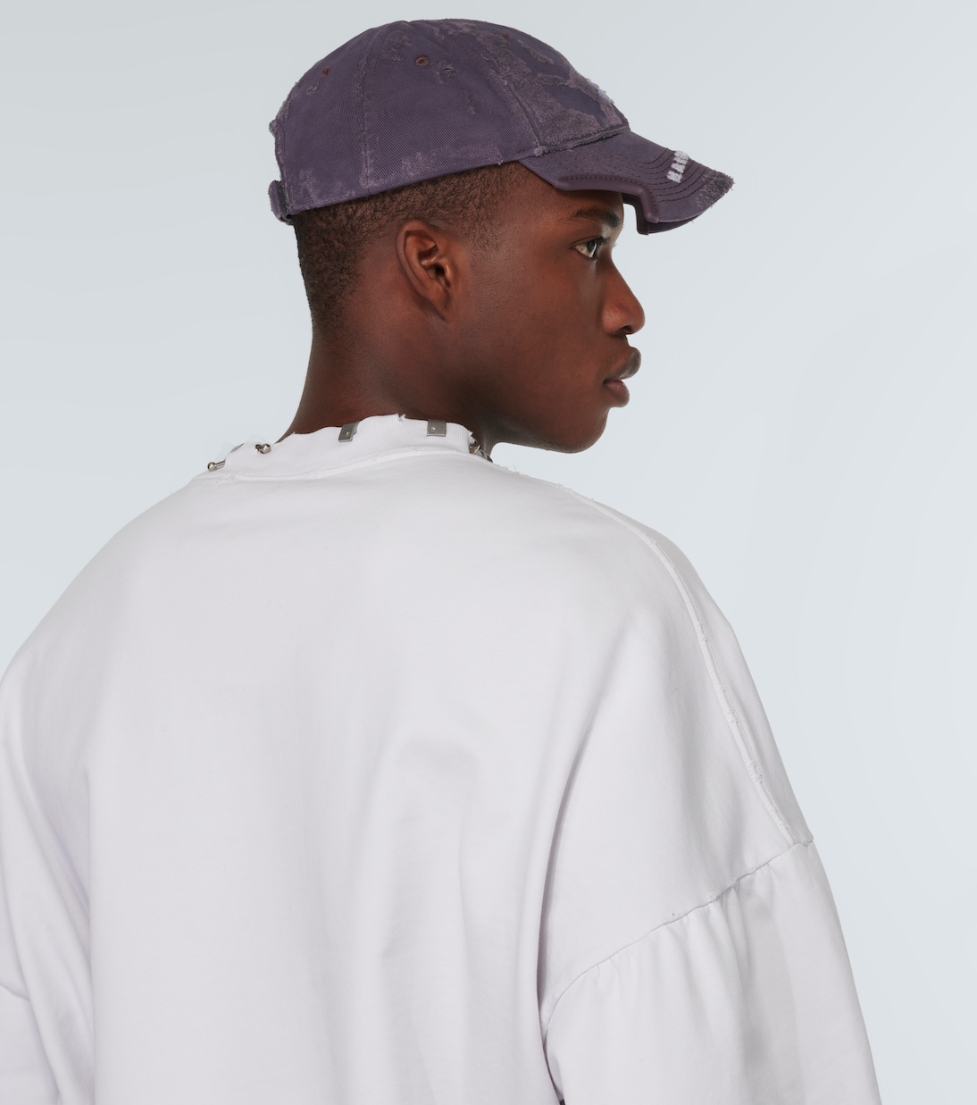 Unity Sports Icon cotton drill baseball cap in purple - Balenciaga ...