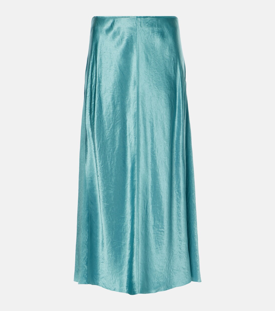 Midirock aus Satin in Blau - Vince | Mytheresa 