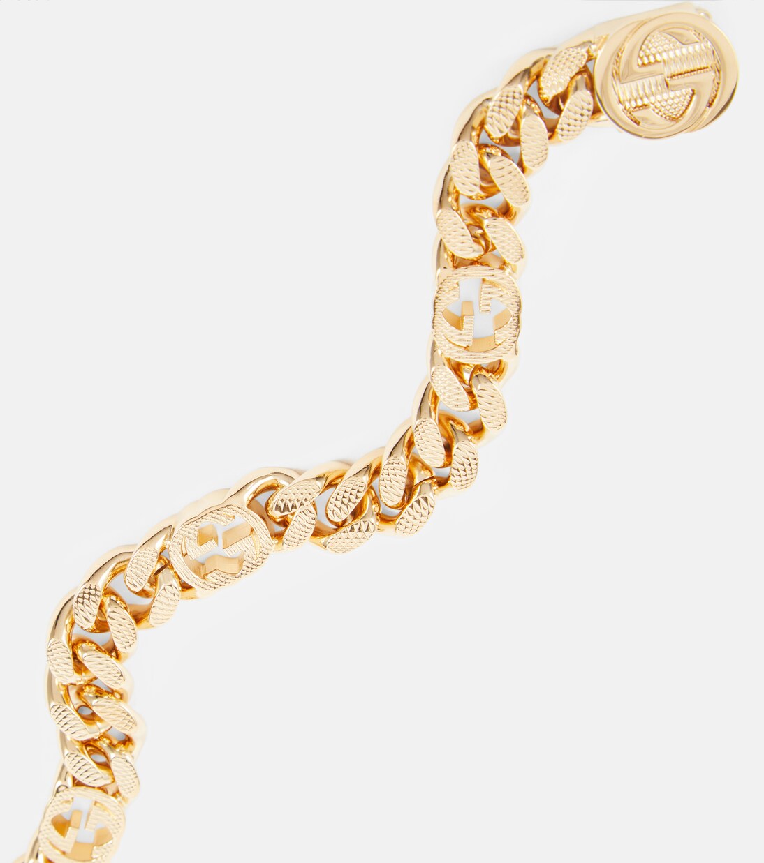 Interlocking G chainlink bracelet in gold Gucci Mytheresa