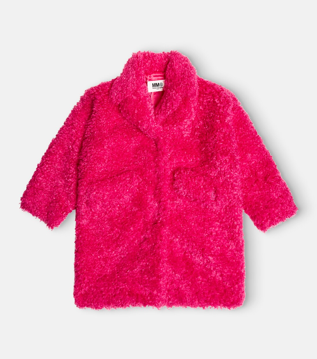 Teddy coat in pink - MM 6 Maison Margiela Kids | Mytheresa