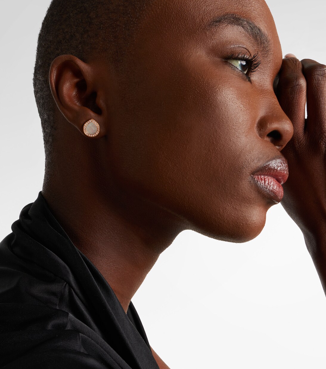 Antifer 18kt rose gold single earring with gemstones in gold  