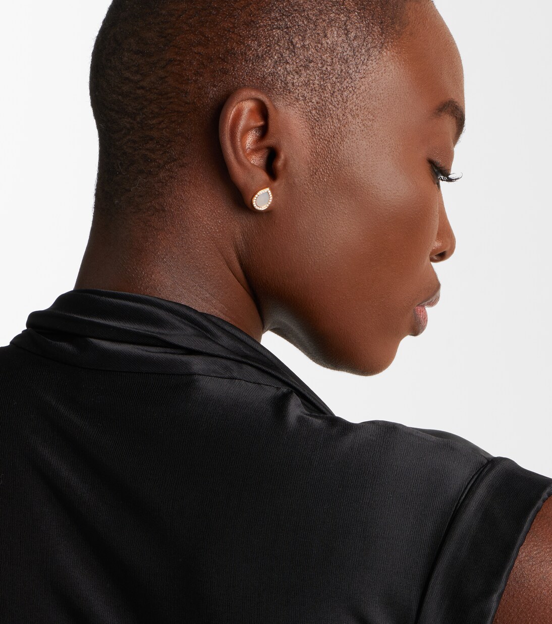 Antifer 18kt rose gold single earring with gemstones in gold  