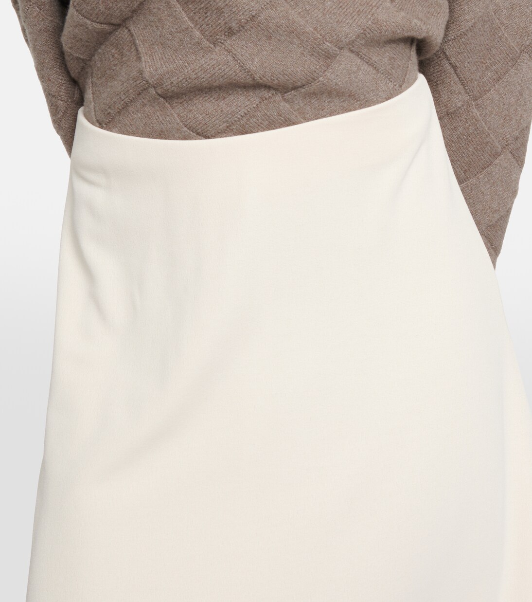 Vince Skirt Vince - Women's Crepe A-Line Midi-Skirt High Waisted Skirt