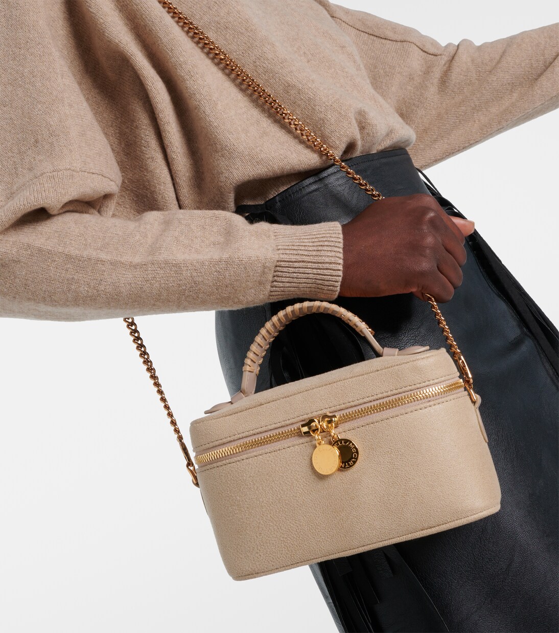 Schultertasche Falabella Vanity in Nude - Stella Mc Cartney 