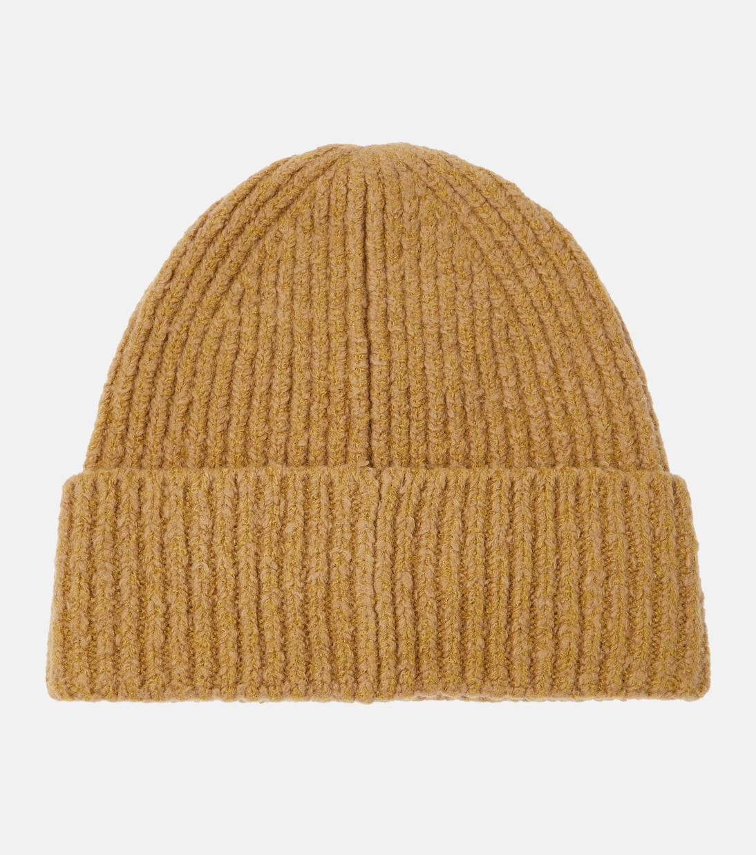 Wool blend beanie with patch