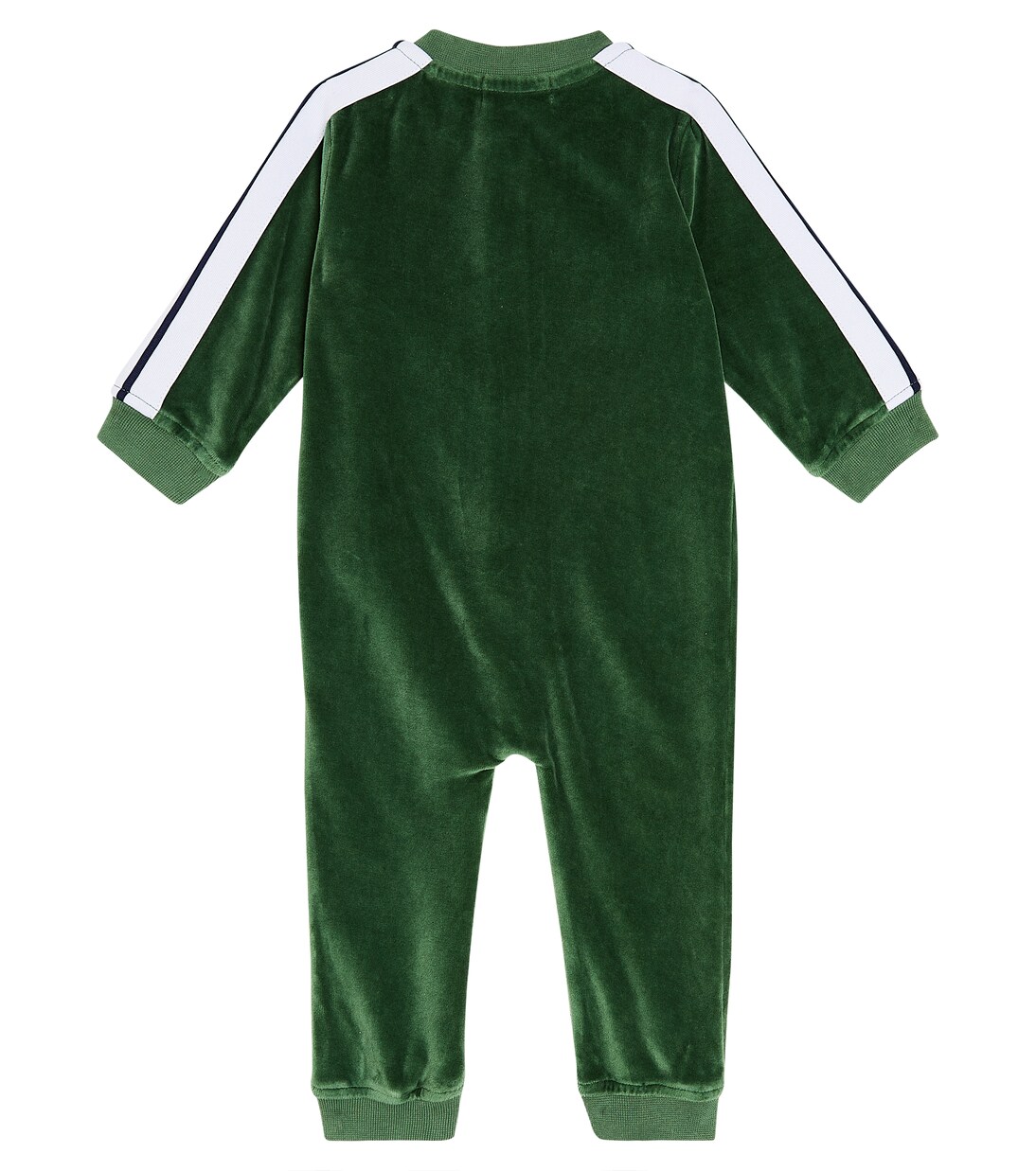 Baby cotton bodysuit and bib set in green - Palm Angels Kids  