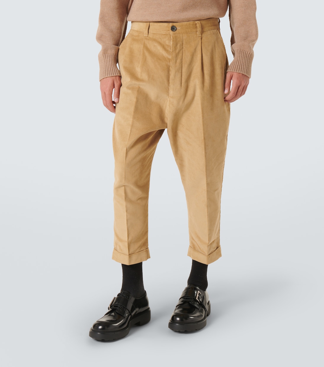 Oversize-Hose aus Baumwolle in Beige - Ami Paris | Mytheresa