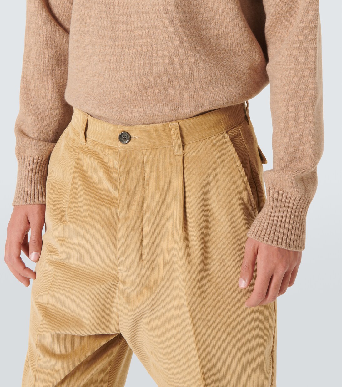 Oversize-Hose aus Baumwolle in Beige - Ami Paris | Mytheresa