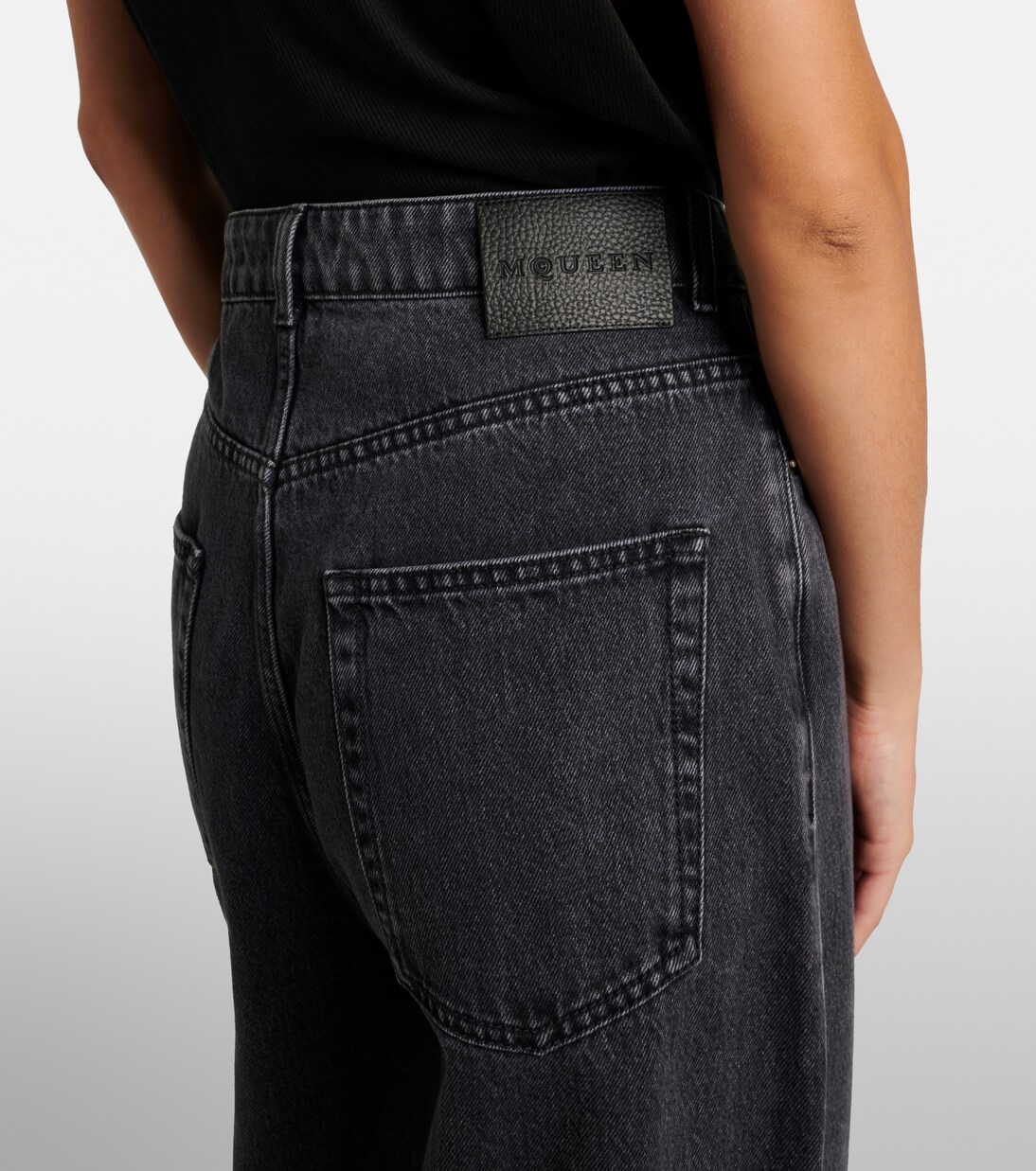 Low-rise straight jeans in black - Alexander Mc Queen | Mytheresa